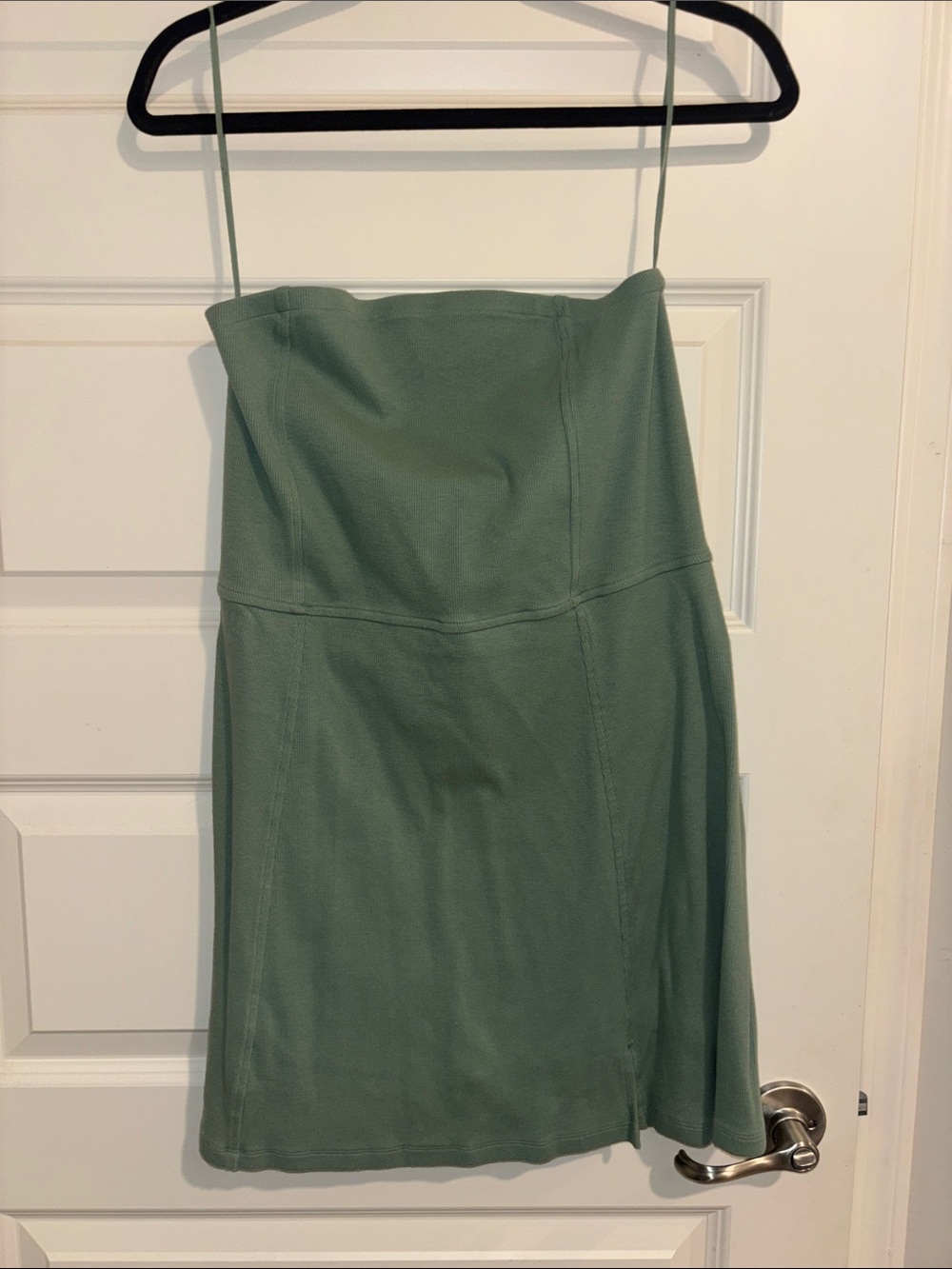 American Eagle Outfitters Sage Green Spaghetti Strap Mini Dress